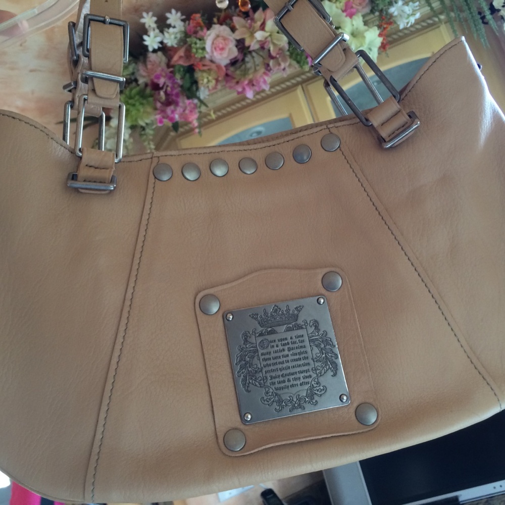 Juicy Couture Beige Leather Handbag